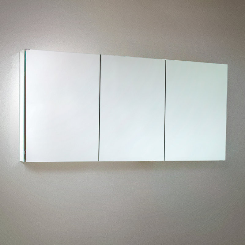 Fresca 60" x 26" Recessed or Surface Mount Frameless Medicine
